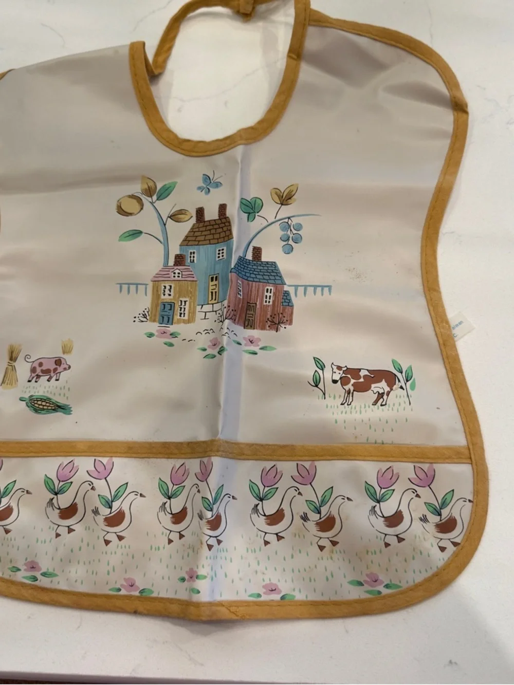 SUPER RARE** Original Vintage Hartland Vinyl Baby Bib